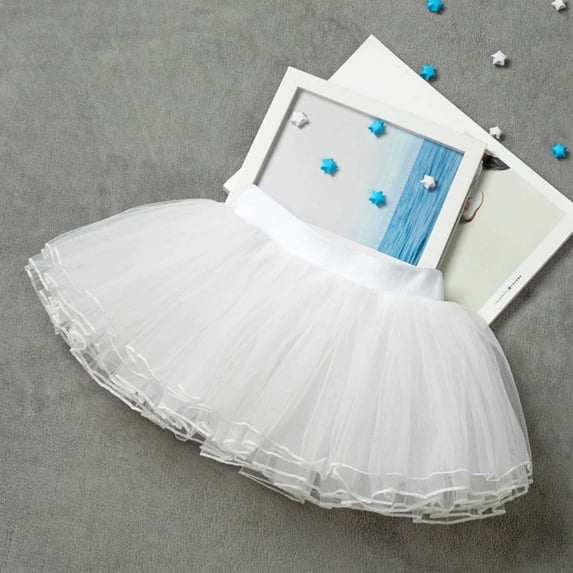 Tutu Dresses for Kids Girls White Skirt Toddler Girl Birthday Outfits Girls Birthday Party Skirt 3-4 Years Birthday Girl Outfit Mardi Gras Gowns