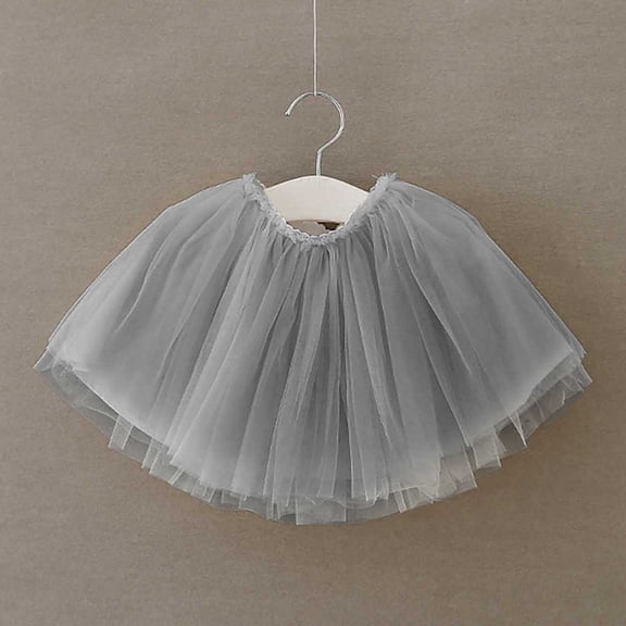 Tutu Dresses for Toddler Girls Grey Tutu Tulle Skirt for Girls Princess Skirt for Girls Ballerina Dress up for Girls 18-24M Girls Holiday Skirt