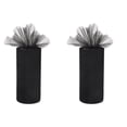 thumbnail image 1 of Tutu Flowers Gold Decor for Car Wedding Decore Black Glitter Ribbon Tulle Decoration 2 PCS, 1 of 6