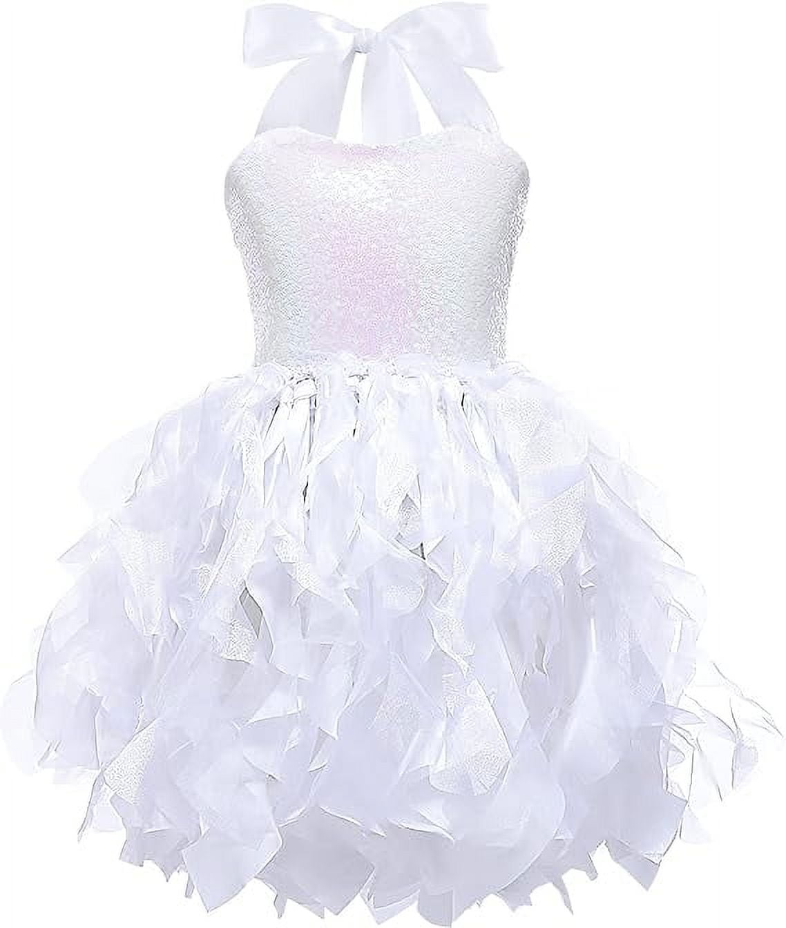 Girls Tutu Black Sequin Princess Dress Children's Show Christmas Dress