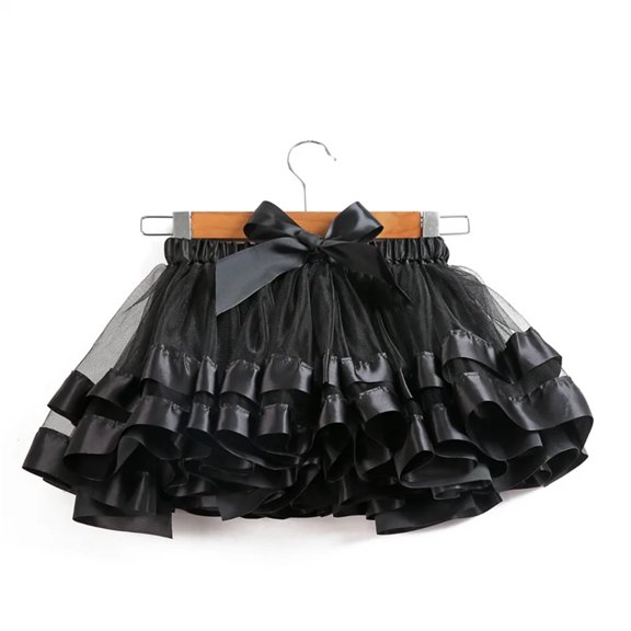 Tutu Skirt Girls Colorful Rainbow Tulle Skirt Princess Mini Dress Clothing