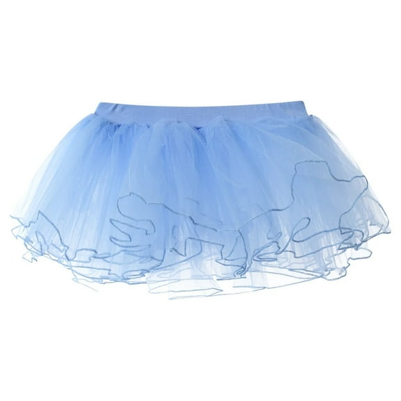 Tutu Skirt Girls Elastic Ballet Dance Skirts 4 Layers Tulle Tutu