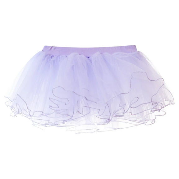 Tutu Skirt Girls Elastic Ballet Dance Skirts 4 Layers Tulle Tutu