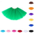 thumbnail image 1 of Tutu Skirt for Girl 3 Layers Tulle Ballet Skirt, Elastic Waist Fluffy Princess Tutu, Toddler Kids Dance Dress Up Costumes, 1 of 7
