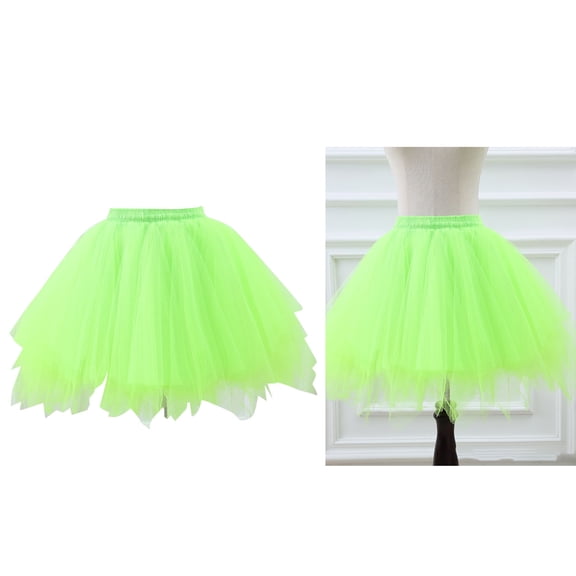 Tutu Skirt for Girls Layers Green Tutu Elastic Waist Ballet Dance Dress Princess Skirt Summer Princess Party Dress 2-12 Years