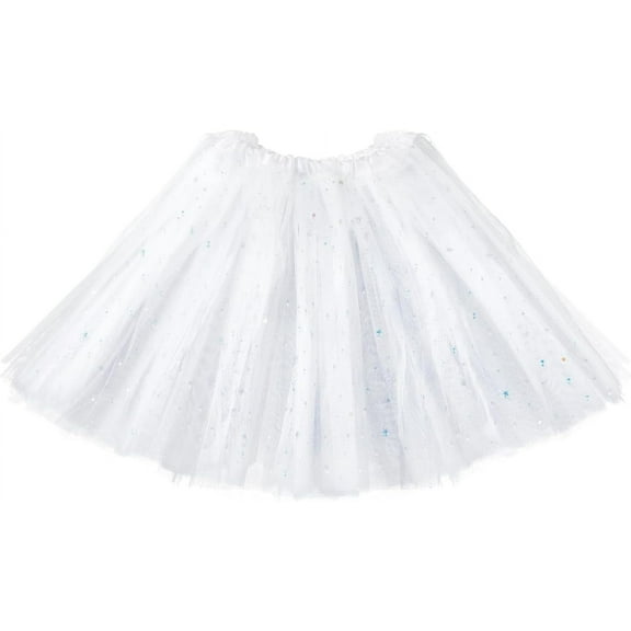 Tutu Skirts Adult 3 Layered Tulle Ballerina Dance Skirts With Sequin Stars Vintage Prom Dress-up For Christmas Parties