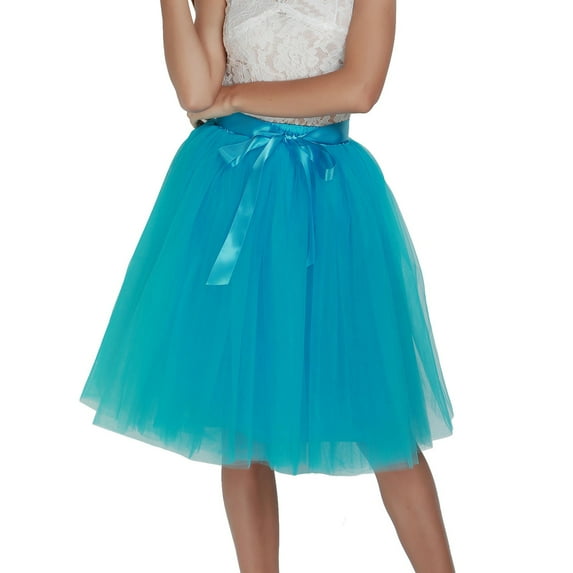 Tutu Skirts for Women Layered Tulle Ballet Tutu Skirt 1950s Vintage Ballet Bubble Skirt Tulle Petticoat Layered Tulle Petticoat Tutu Skirts Holiday Tutus for Women and Girls