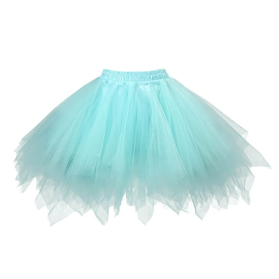 Tutu Skirts for Women Teens, Princess Soft Ballet Dance 1950s Vintage Tutu for Women and Big Girls Layered Tulle Petticoat Tutu Skirts Holiday Tutus for Women and Girls