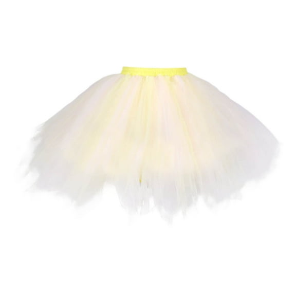Tutu Skirts for Women - Women 80's Tutu Skirt Prom Party Skirt Elastic Tulle Tutu Skirts Layered Womens Ballet Tutu Skirts for Girls Tulle Tutu Skirts Party Festival Carnival