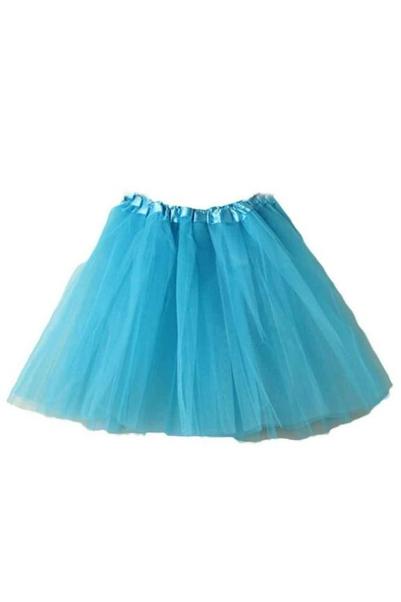 Tutu Skirts for Women Girls Elastic 3 Layered Tulle Tutu Skirt Retro 80's Bubble Skirt Layered Pleated Disco Skirts