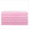 thumbnail image 1 of Tutu Table Skirt for Baby Shower Table Decorations for Party Wedding Birthday(Pink), 1 of 7
