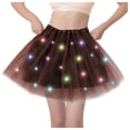 thumbnail image 1 of Tutu Tulles Skirts for Women Girls Adult LED Lights Princess Star Puffy Elastic Waist Mini Skirts Irregular A Line Mesh Layered Tutus Skirt, 1 of 4