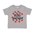thumbnail image 1 of Tutu Was Here Toddler T-Shirt 2T Athletic Heather, 1 of 3