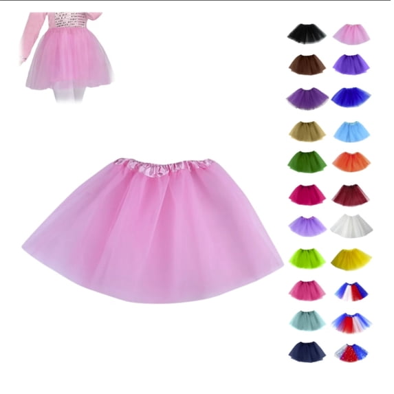 Tutu for Girl Layers Halloween Costume Cosplay Running Tutu Party Elastic Fluffy Tulle Dance Skirt Light Green