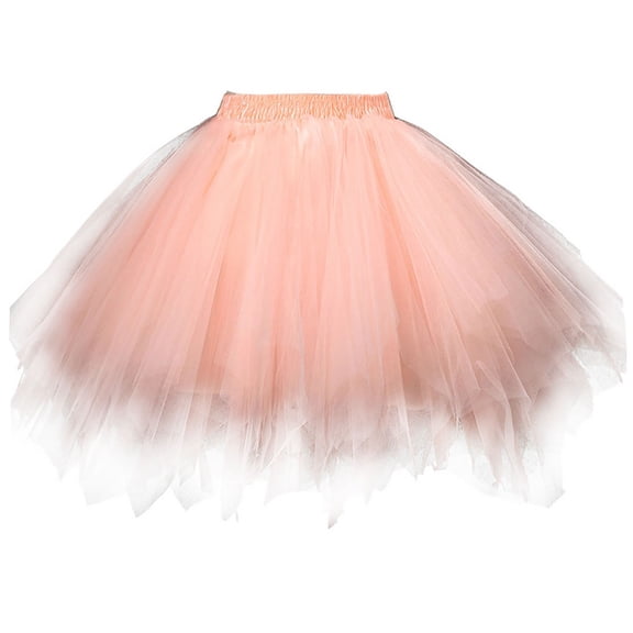 Tutu for Girls Layers Pink Tutu Elastic Waist Tutu Ballet Skirts Kid Dress Up Birthday Party