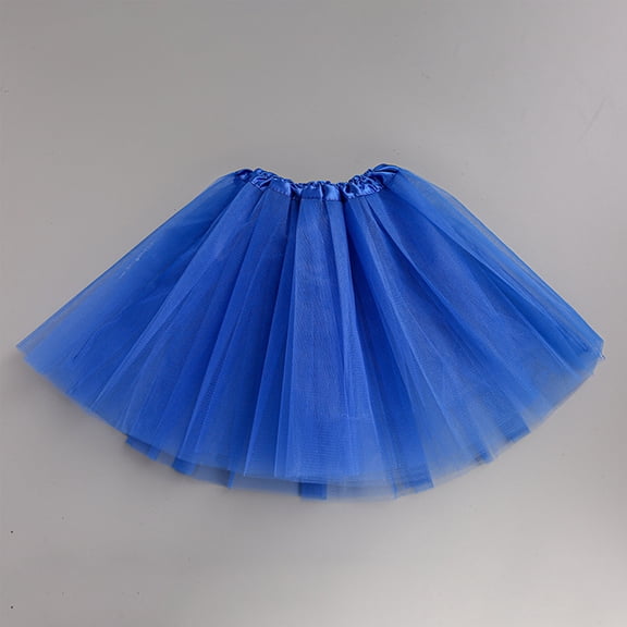 Tutu for Women Adults 5 Layered Tulle Skirt Halloween Tutu Skirts for Women 80S Tutu Adult Tutus Fluffy Skirt Running Blue