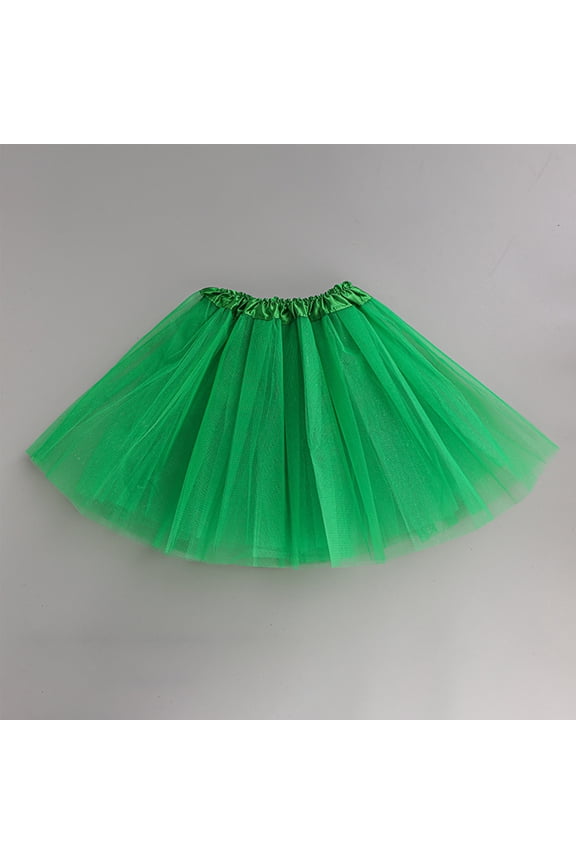 Tutu for Women Adults 5 Layered Tulle Skirt Halloween Tutu Skirts for Women 80S Tutu Adult Tutus Fluffy Skirt Running Green