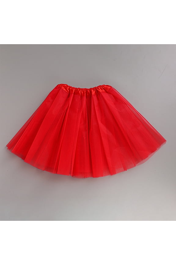 Tutu for Women Adults 5 Layered Tulle Skirt Halloween Tutu Skirts for Women 80S Tutu Adult Tutus Fluffy Skirt Running Red