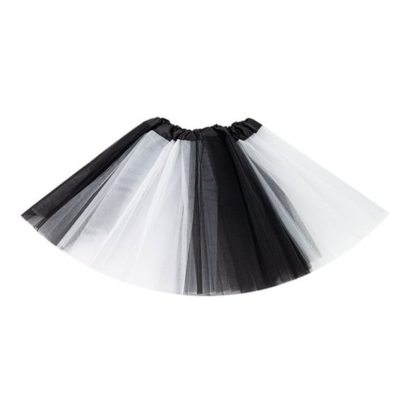 Tutus Skirt for Kids Teens Girls Elastic Layered Tulle Ballet Skirt,Ballet Dance Short Skirt Halloween Costumes Gifts