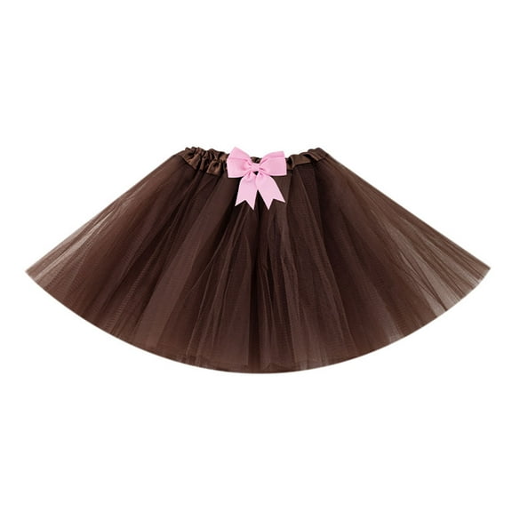 Tutus Skirt for Kids Teens Girls Elastic Layered Tulle Ballet Skirt,Ballet Dance Short Skirt Halloween Costumes Gifts