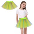 thumbnail image 1 of Tutus for Girls Layered Green Tutu Elastic Waist Princess Ballet Dress Fairy Dress, 1 of 5