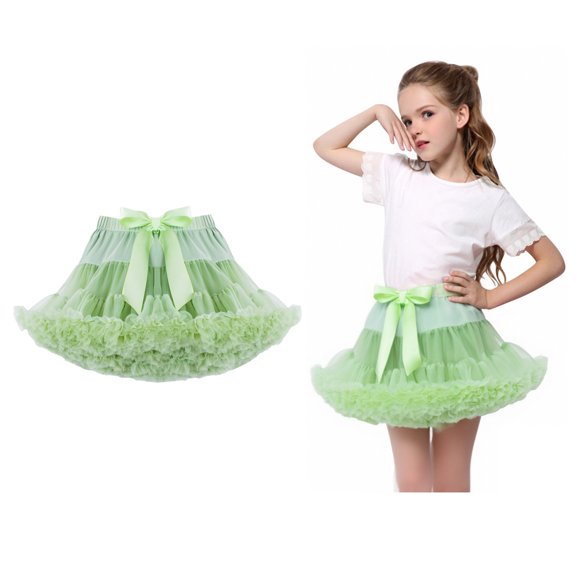 Tutus for Girls Layers Green Tutu Elastic Waist Ballet Dance Tutu Skirt Summer Princess Party Dress 0-2 Years