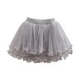 thumbnail image 1 of Tutus for Girls Layers Grey Tutu Elastic Waist Tutu Ballet Skirts Birthday Party Dresses 13-14 Years, 1 of 3