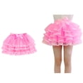 thumbnail image 1 of Tutus for Girls Layers Pink Tutu Elastic Waist Tulle Ballet Skirts Christmas Skirt 2-3 Years, 1 of 6
