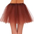thumbnail image 1 of Tutus for Women 5 Layered Tutus Girl Teens Short Skirt Colorful Running Skirts Rave Costume Tutu Dance Skirt Coffee, 1 of 3