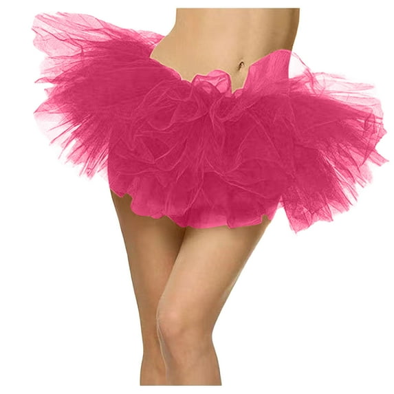 Tutus for Women Adult 5 Layered Tutu Skirts for Women Christmas Tutu Tulle Skirt for Women Vintage 80s Tutu Tulle Skirt