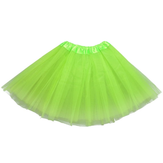 Tutus for Women Layered Tulles Teen Girls Short Skirts Costume Tutus Party Dance Skirt Boho Maxi Skirt Green One Size