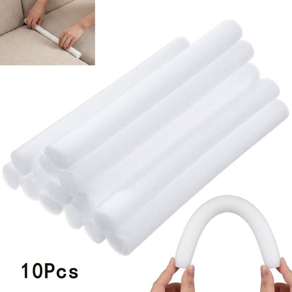 Tutuviw 10 Pcs Sofa Slipcover Tuck Grips, Non Slip Foam Sticks for Couch Cover, Flexible No Slip Couch Grip, Cushion Gripper Inserts for Furniture Protection Seams