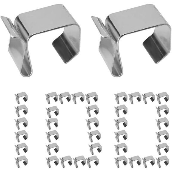 Tutuviw 100 Pcs Christmas Lights Gutter Hooks Weatherproof Cable Hanger Hooks Gutter Light Hangers Roof Hooks for Seasonal Lighting Hooks for Christmas Light Kitchen