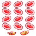 thumbnail image 1 of Tutuviw 12 Pack Red Fast Food Baskets, Plastic Serving Baskets Restaurant Baskets for Hot Dogs, Chicken, Burgers, Sandwiches, Fries(12Pcs,Red), 1 of 8