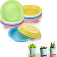thumbnail image 1 of Tutuviw 12Pcs Colourful Plant Saucer,10 Inch Durable Plastic Plant Water Tray,Round Plant Pot Saucers,Flower Planter Pot Plate Base,Drip Tray for Indoor and Outdoor Potted Plants Garden, 1 of 7