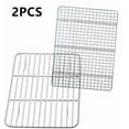 thumbnail image 1 of Tutuviw 18/8 Stainless Steel Cooling Rack 9.8" x 7.5", Baking Cooking Roasting Grilling Rack for Cookies, Bread, Cakes, Oven Cooking, 1 of 7