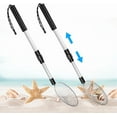 thumbnail image 1 of Tutuviw 2 Pcs 5.5 In Extendable Shell Scooper Shark Tooth Sifter Beach Scoop Shovels and Shark Tooth Sifter Tools Adjustable Metal Sand Scoop Long Handle Shell Scooper for Adults, 1 of 7