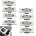 thumbnail image 1 of Tutuviw 8 Pcs Stainless Steel Bathtub Drain Hair Catcher Bathroom Drain Strainers Drain Cover Bathtub Hair Trap for Tub, Drain Cover Basket/Filter for Drain Hole, Utility Drain Cover, 1 of 7
