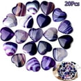 thumbnail image 1 of Tutuviw 20 Pcs 0.8 in Amethyst Quartz Crystals,Heart Natural Polished Crystal,Mini Healing Stone,Worry Stone Bulk,Love Carved Palm Thumb Gemstone for Reiki Energy Balancing Meditation, 1 of 8