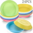 thumbnail image 1 of Tutuviw 24 Pack 5.7 inch Round Durable Plastic Water Tray for Plant Pots,Sun-Hardy Flower Saucers Heavy-Duty,Plant Container for Indoors Outdoors Succulents and Small Potted Plants, 1 of 7