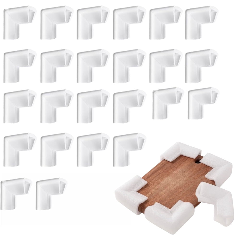 Tutuviw 24Pcs Foam Corner Protectors for Moving, Mirrors TVs Picture Corner Protectors for Shipping Moving Foam Corner Protectors for Mirror Artwork Photo Frame Moving