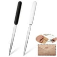thumbnail image 1 of Tutuviw 2Pcs Black and White Letter Opener Tool,Mail Opener Knife,Metal Envelope Opener,Desk Decoration Letter Opener Knife, Lightweight Hand Envelope Slitter for Desk Office Supplies, 1 of 8