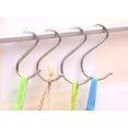 thumbnail image 1 of Tutuviw 3.14 inch Stainless Steel S Hooks - Silver S Shaped Hook - Hanger Hooks - Ideal for Hanging pots and Pans, Plants, Utensils, Towels, Set of 18, 1 of 7