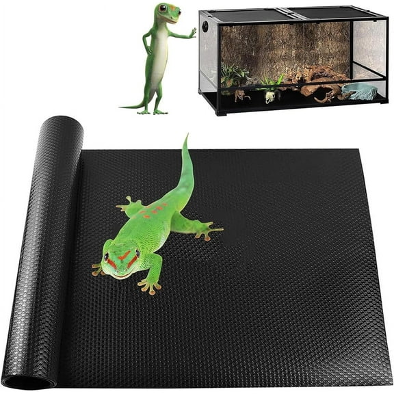 Tutuviw 3.2Ft Reptile Substrate Mat Carpet Bedding Bearded Dragon Tank Flooring Leopard Gecko Tank Liner Mat for Leopard Gecko Lizard Bearded Dragon Tank Accessories