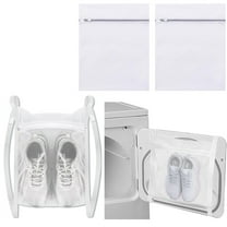 Tutuviw 3 Pcs Shoe Dryer Bag & Mesh Laundry Bags,Laundry and Inside Dryer Door Sneaker Bags with Straps for Washer,Honeycomb Mesh Laundry Bags for Delicates Durable Zipper Laundry Shoe Bag 360°Clean