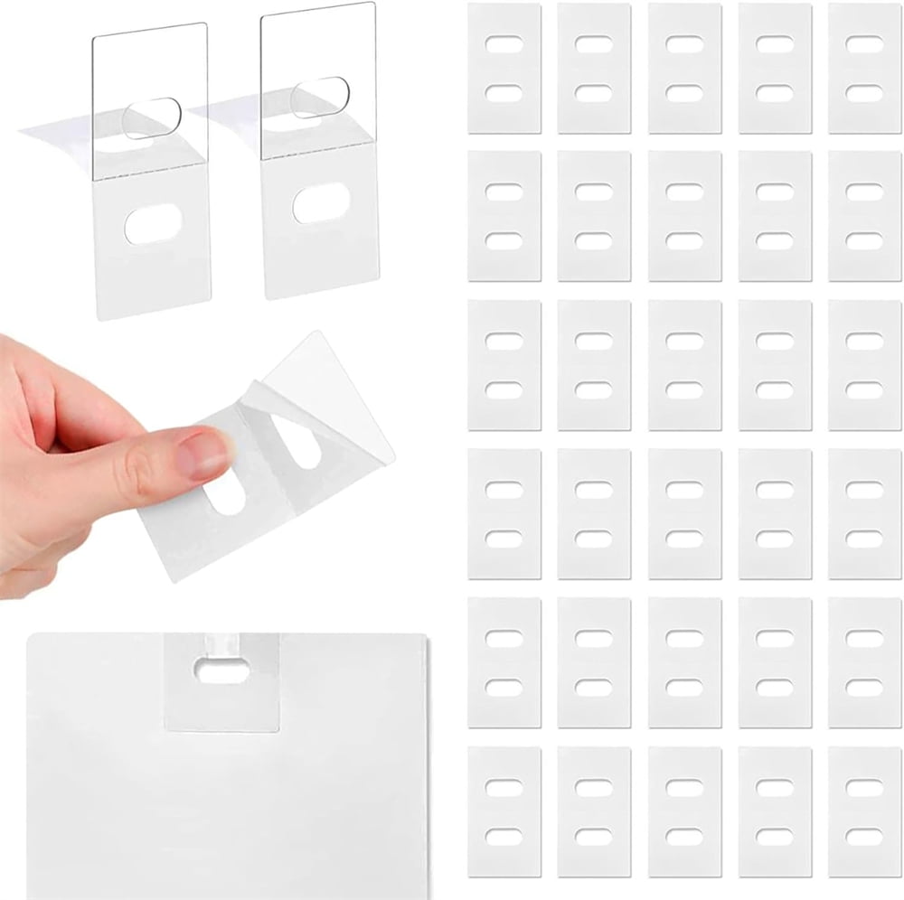 Tutuviw 30 Pcs Clear Vertical Blind Repair Tabs, Fold Design Vertical Blinds Repair Kit