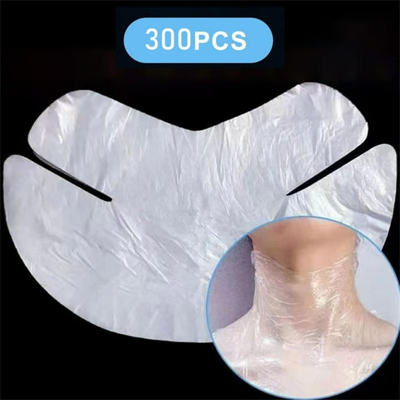 Tutuviw 300 Sheet Disposable Neck Wrinkle Patches for Lock in Moisture Diy Neck Tightening Mask Paper Sheets Wrapped Moisturize Persistently