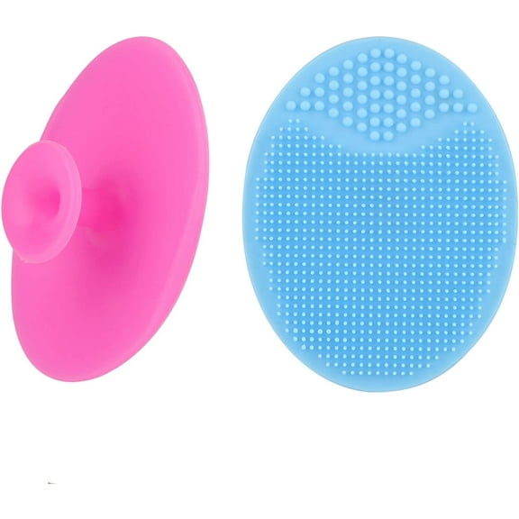 Tutuviw 3PCS Silicone Facial Cleansing Brush,Super Soft Face Scrub Clean Brush, Acne Blackheads Removing Handheld Face Scrubber,for All Kinds of Skin