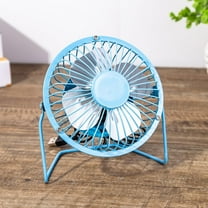 Tutuviw 4 Inch Personal Metal USB Powered Desktop Fan Blue