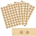 thumbnail image 1 of Tutuviw 4 Sheets Circular Point Screw Hole Covers Stickers, Screw Hole Filler, Screw Covers Caps Scrapbook Stickers, Wood Covers Stickers for Wood Cabinet Shelf Furniture Screw (Maple), 1 of 8